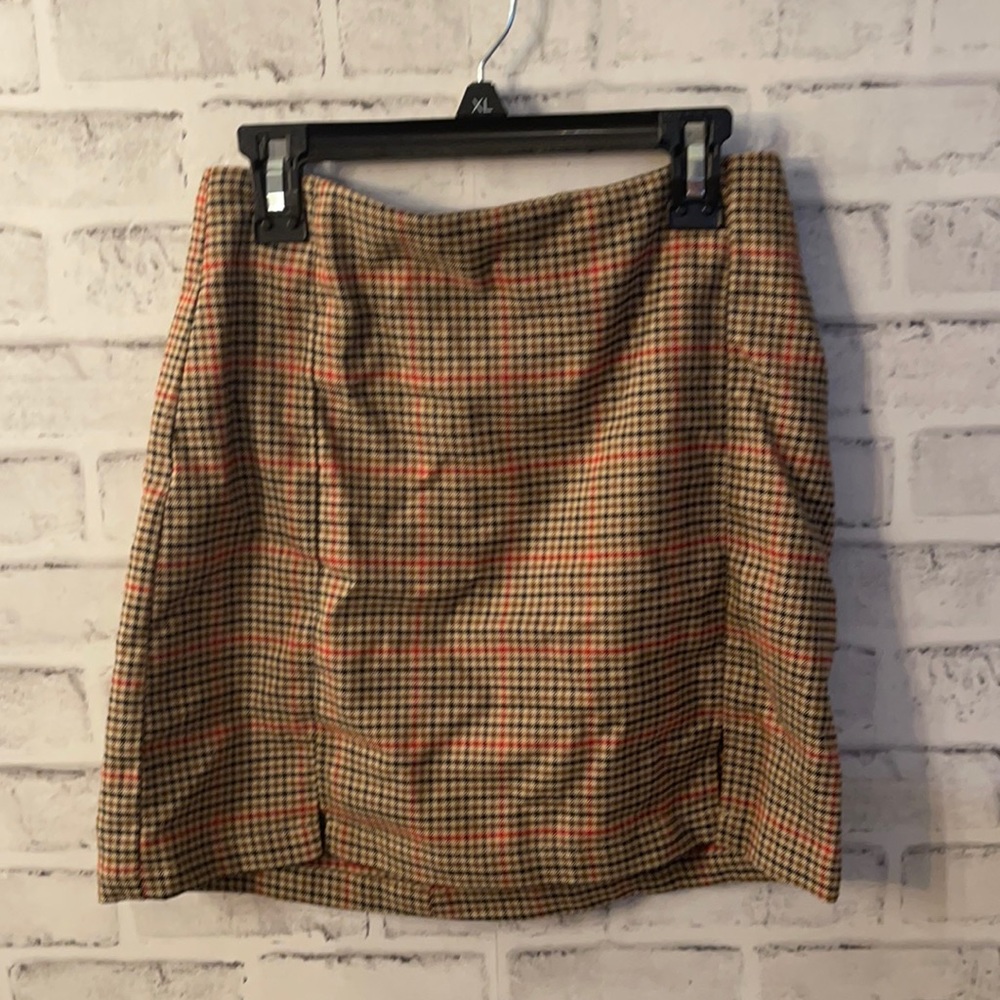 plaid skirt